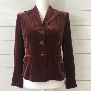 Kasper Silk Velvet Blazer